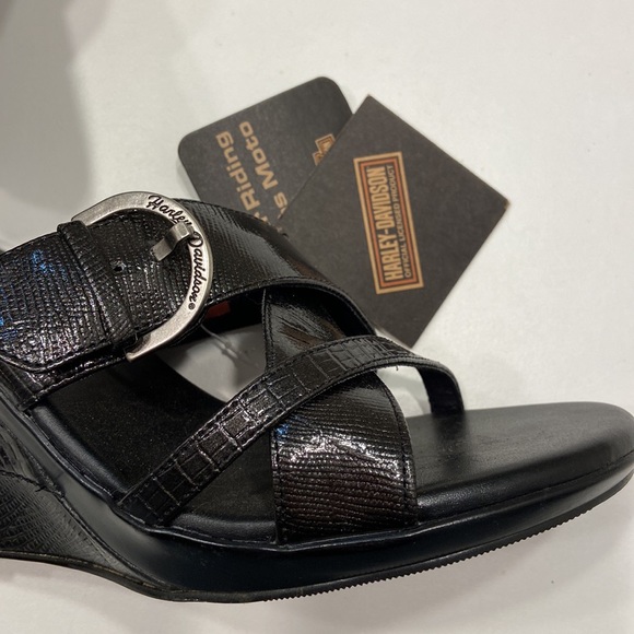 Harley Davidson slip on wedges - Picture 5 of 7